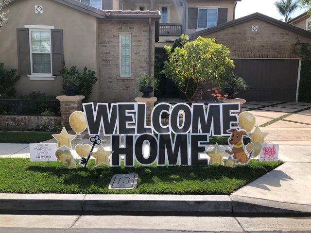 Welcome Home Yard Sign