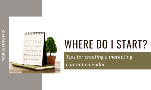 How do I start creating a marketing content calendar?
